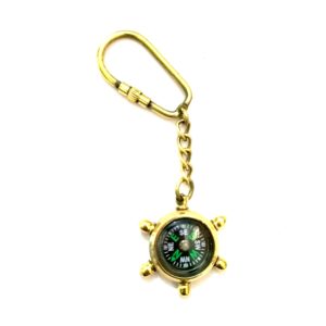 Nautical Ship Compass Keychain